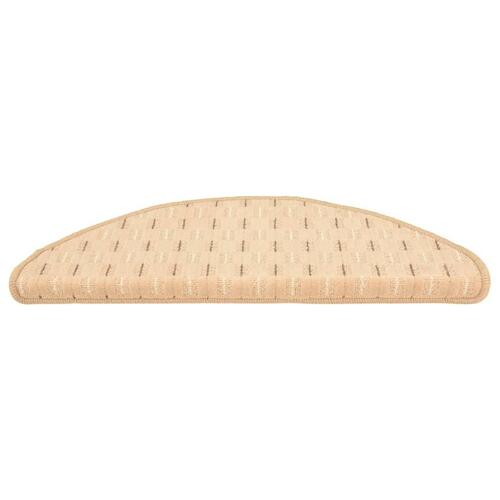 15 stk. trappemåtter 65x25 cm cremefarvet