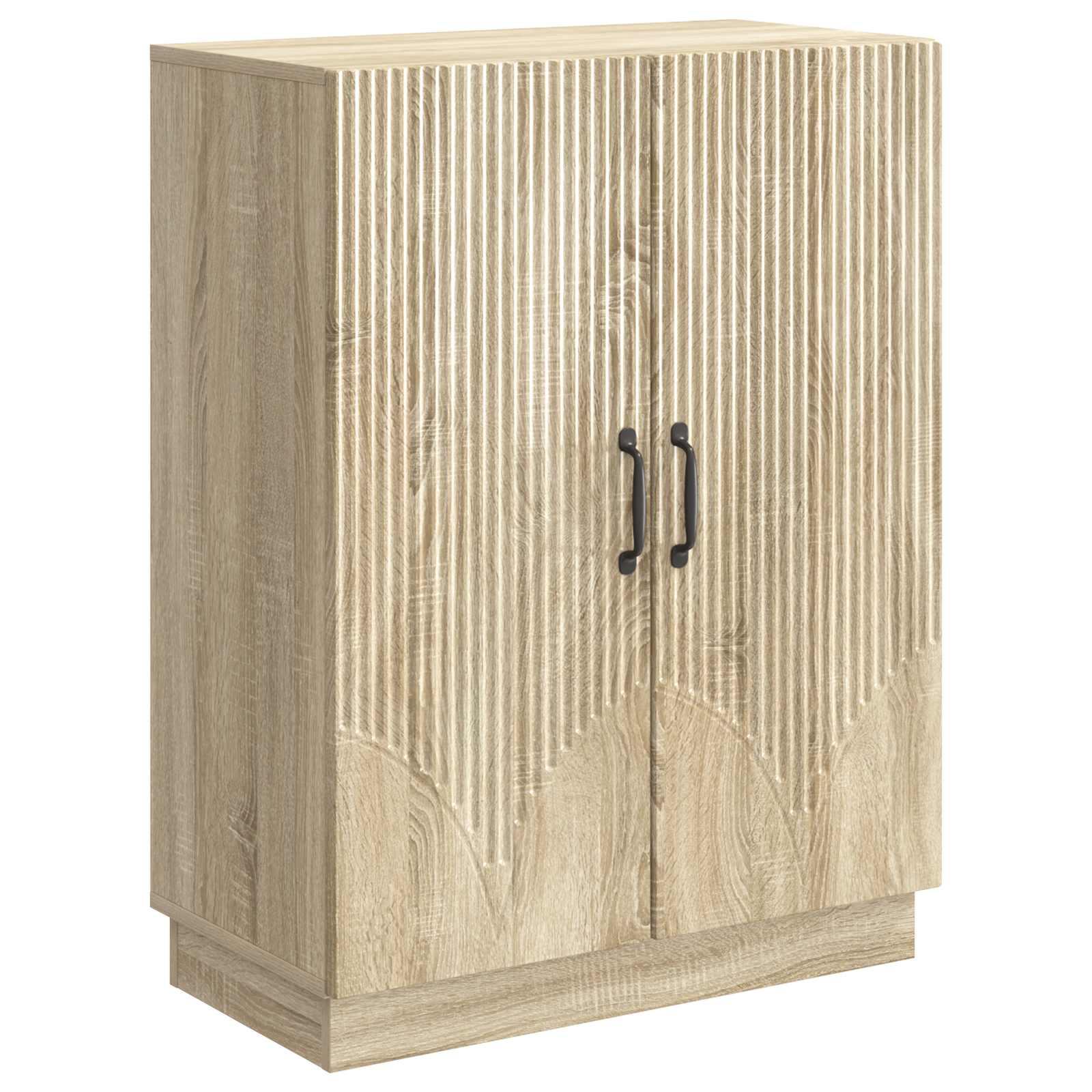 Sideboard i sonoma-eg - konstrueret træ, 66 × 34,5 × 87 cm billede