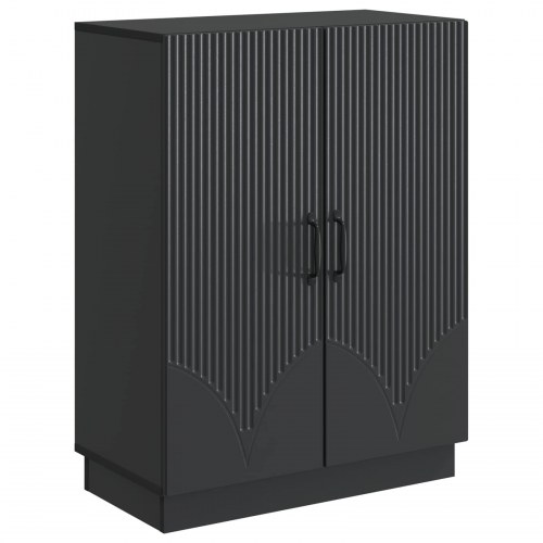 Sidebord Sort 66 x 34,5 x 87 cm Konstrueret træ