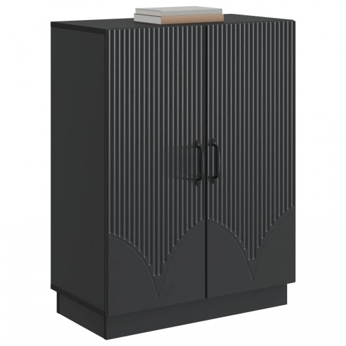 Sidebord Sort 66 x 34,5 x 87 cm Konstrueret træ