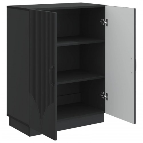 Sidebord Sort 66 x 34,5 x 87 cm Konstrueret træ