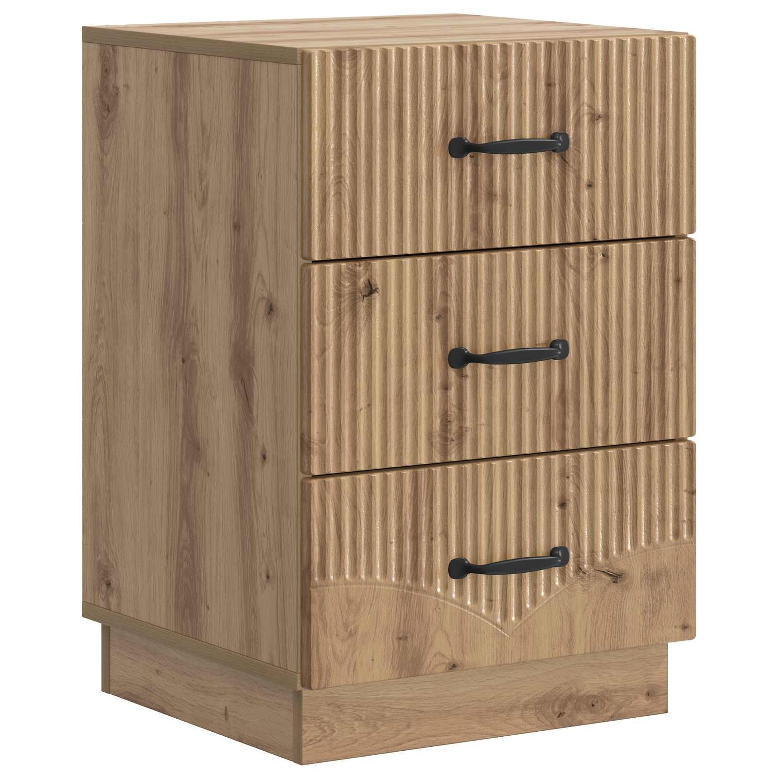 Natskab med skuffe Artisan-eg 43 x 41 x 63,5 cm Konstrueret træ billede