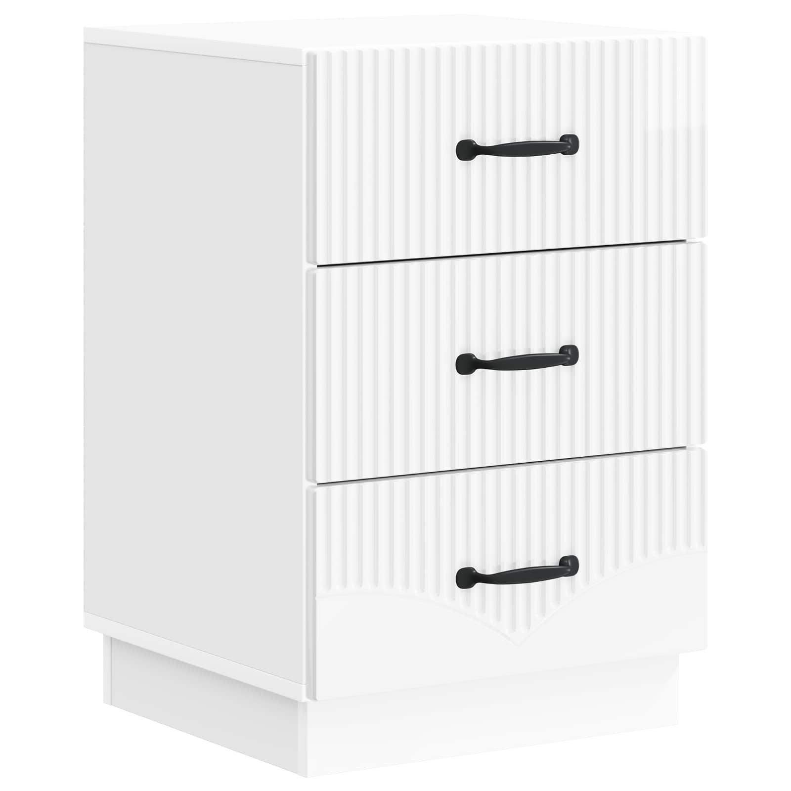 Natskab Hvid højglans 43 x 41 x 63,5 cm Konstrueret træ billede