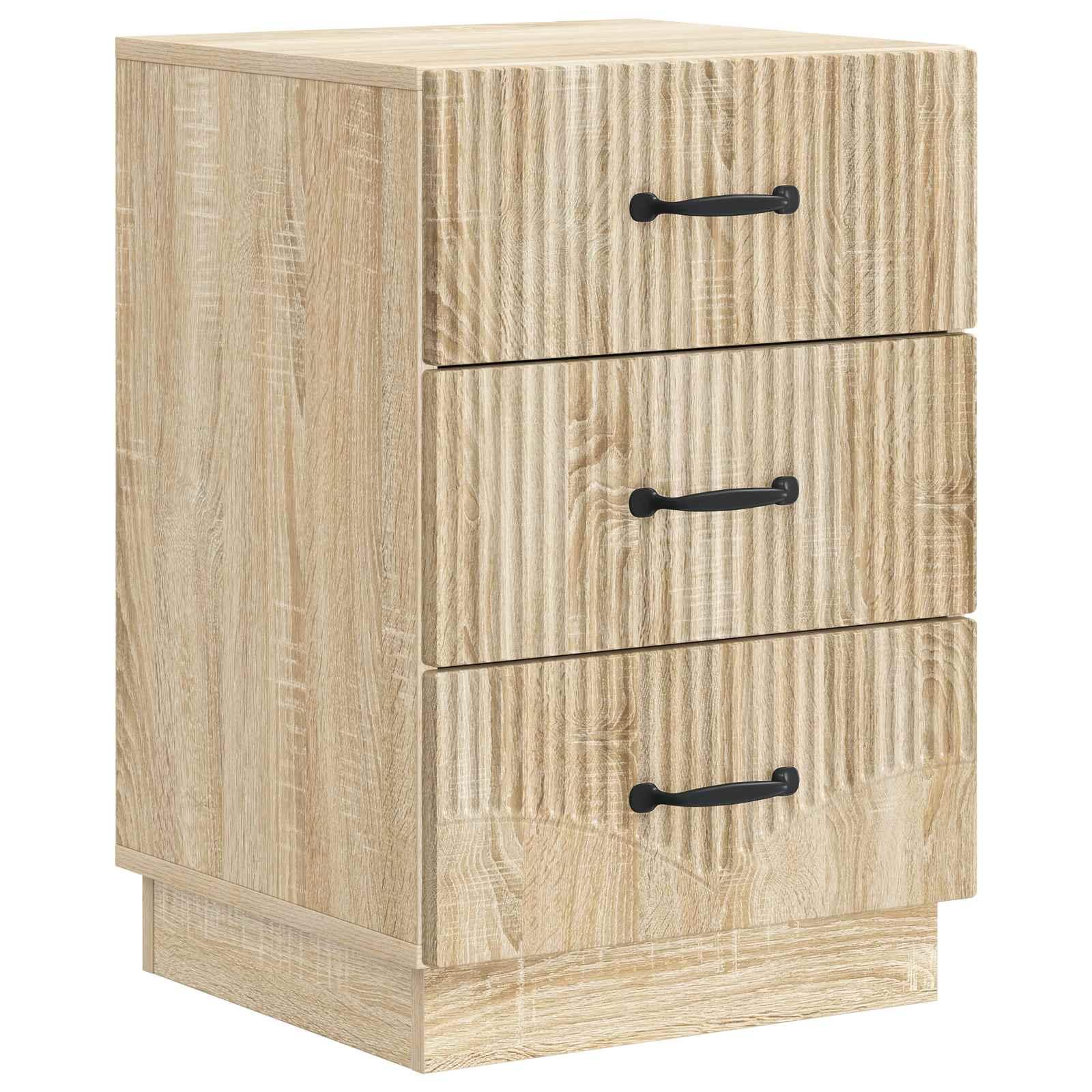 Natskab med skuffe Sonoma-eg 43 x 41 x 63,5 cm Konstrueret træ billede
