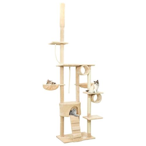 Kradsetræ 220-240 cm gulv-til-loft beige