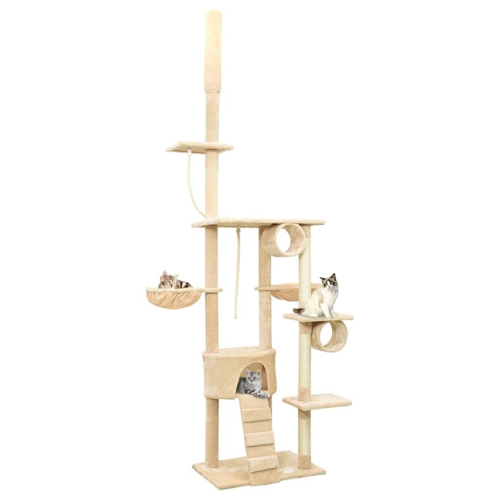 Kradsetræ 220-240 cm gulv-til-loft beige