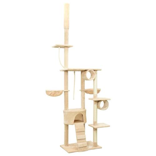 Kradsetræ 220-240 cm gulv-til-loft beige