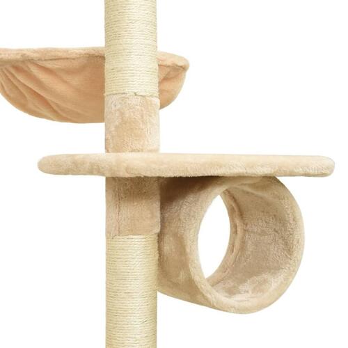 Kradsetræ 220-240 cm gulv-til-loft beige