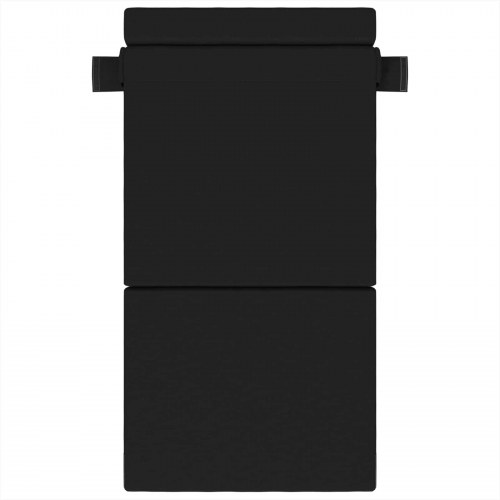 Foldbar sovesofa sort 100 x 80 x 60 cm