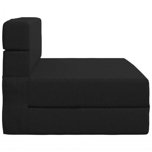 Foldbar sovesofa sort 100 x 80 x 60 cm
