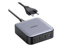 Ugreen Nexode 100 W GaN vægoplader – 3x USB‑C + 1x USB‑A billede