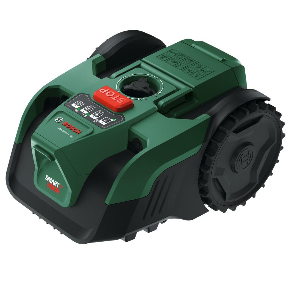 Bosch VisiMow 18V-100 robotplæneklipper - 16 cm skærebredde, inkl. 1×4 Ah batteri og lader