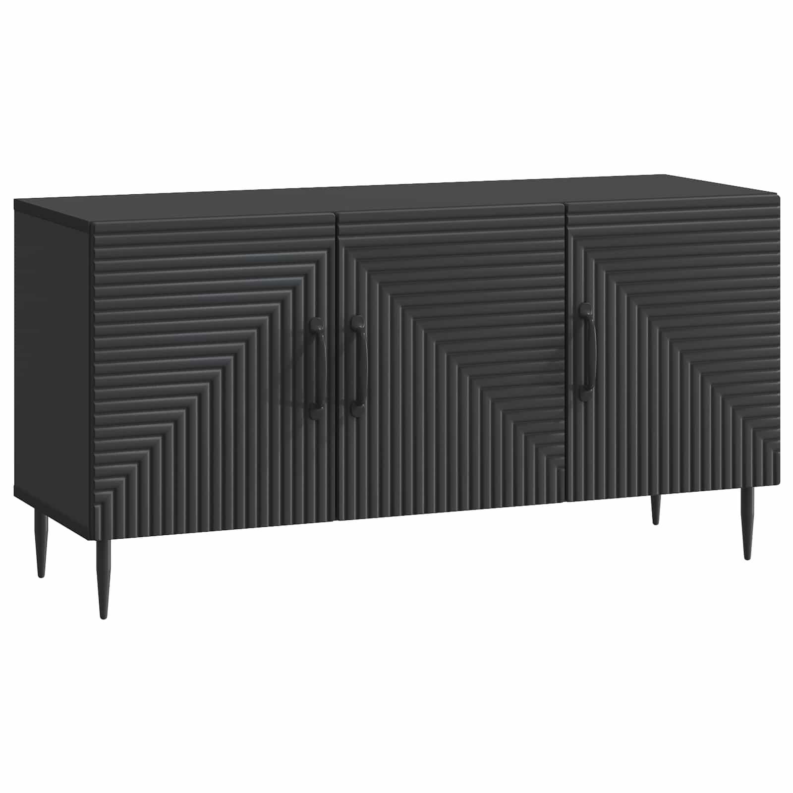 TV-skab Sort 99 x 34,5 x 50 cm Konstrueret træ billede