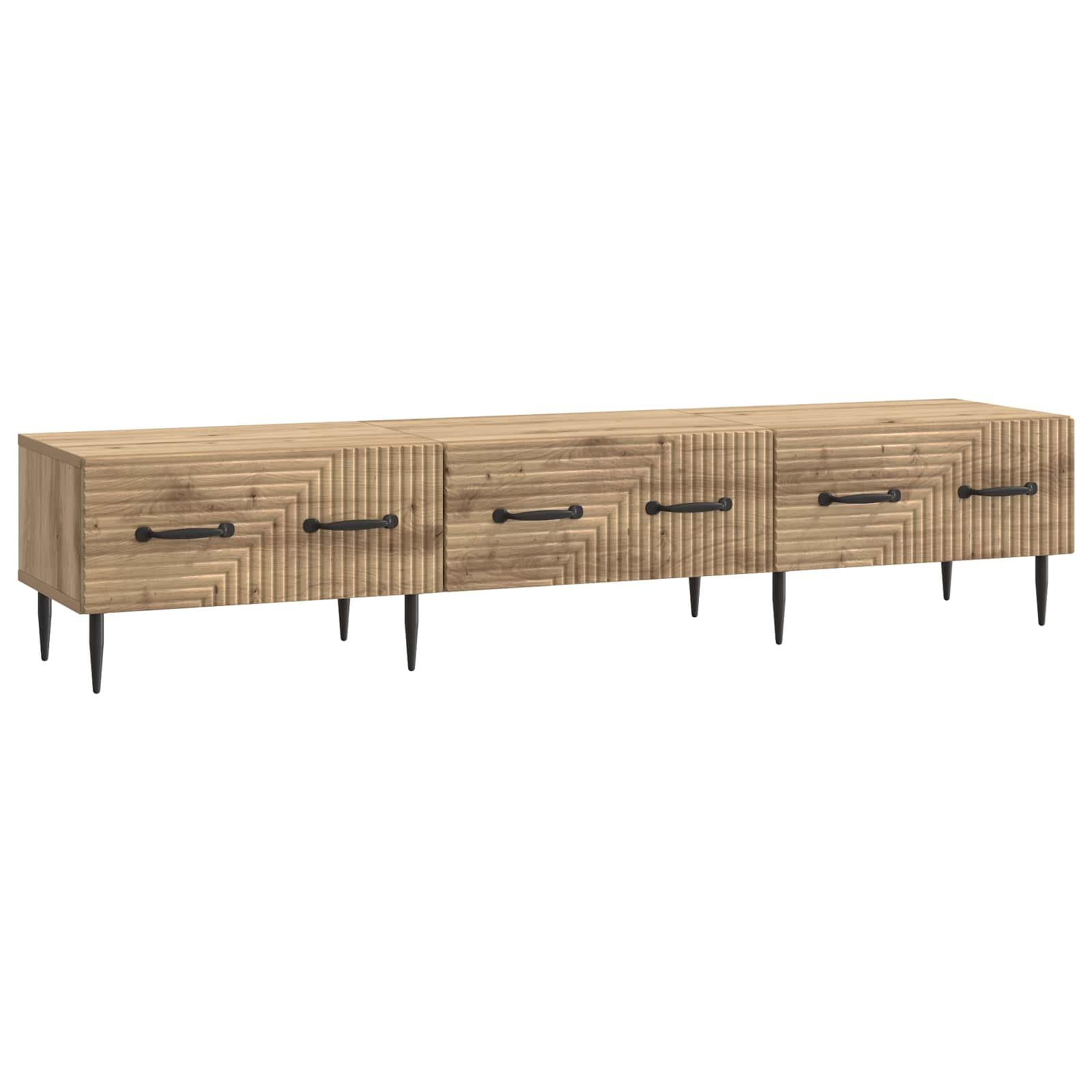 TV-skab Artisan-eg 147 x 34,5 x 30 cm Konstrueret træ billede