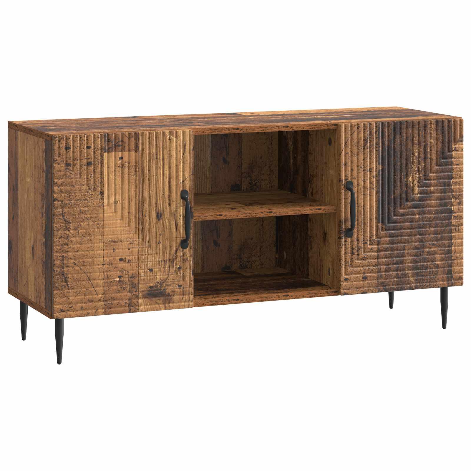 TV-skab Gammelt træ 102 x 34,5 x 50 cm Konstrueret træ billede