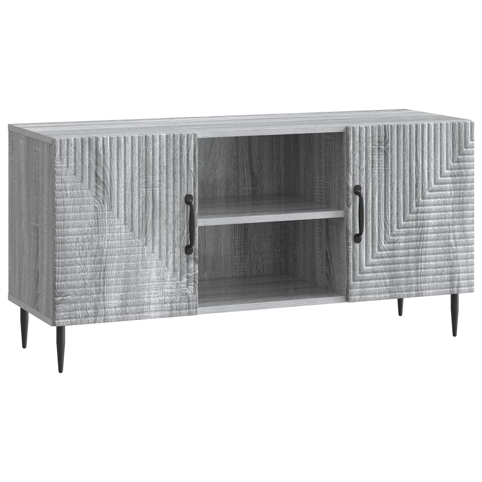 TV-skab Grå sonoma-eg 102 x 34,5 x 50 cm Konstrueret træ billede