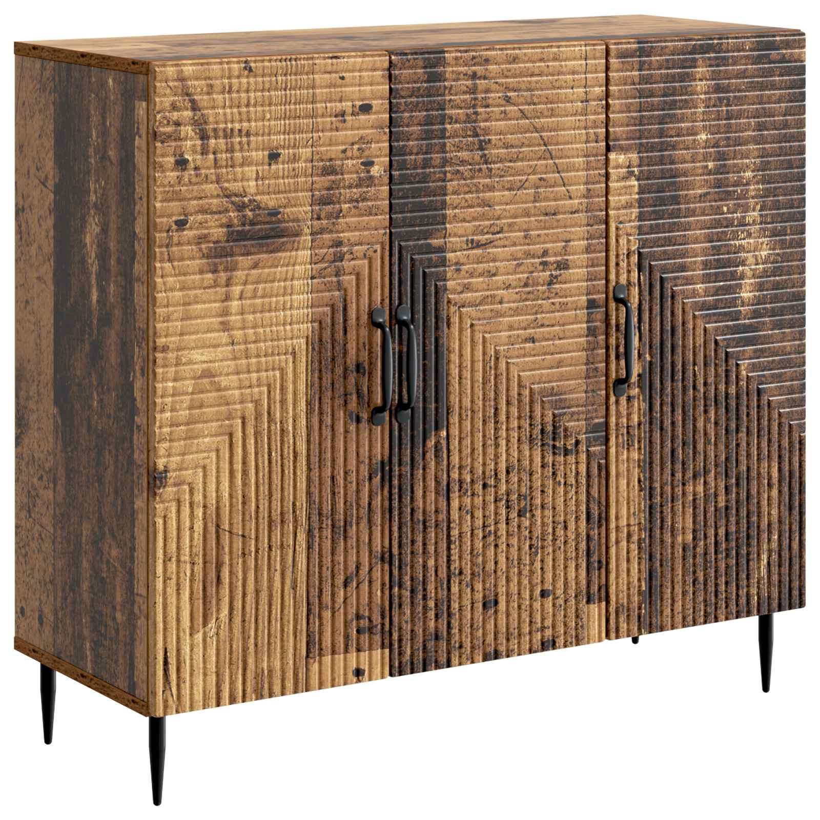 Sidebord Gammelt træ 89 x 34,5 x 80 cm Konstrueret træ billede