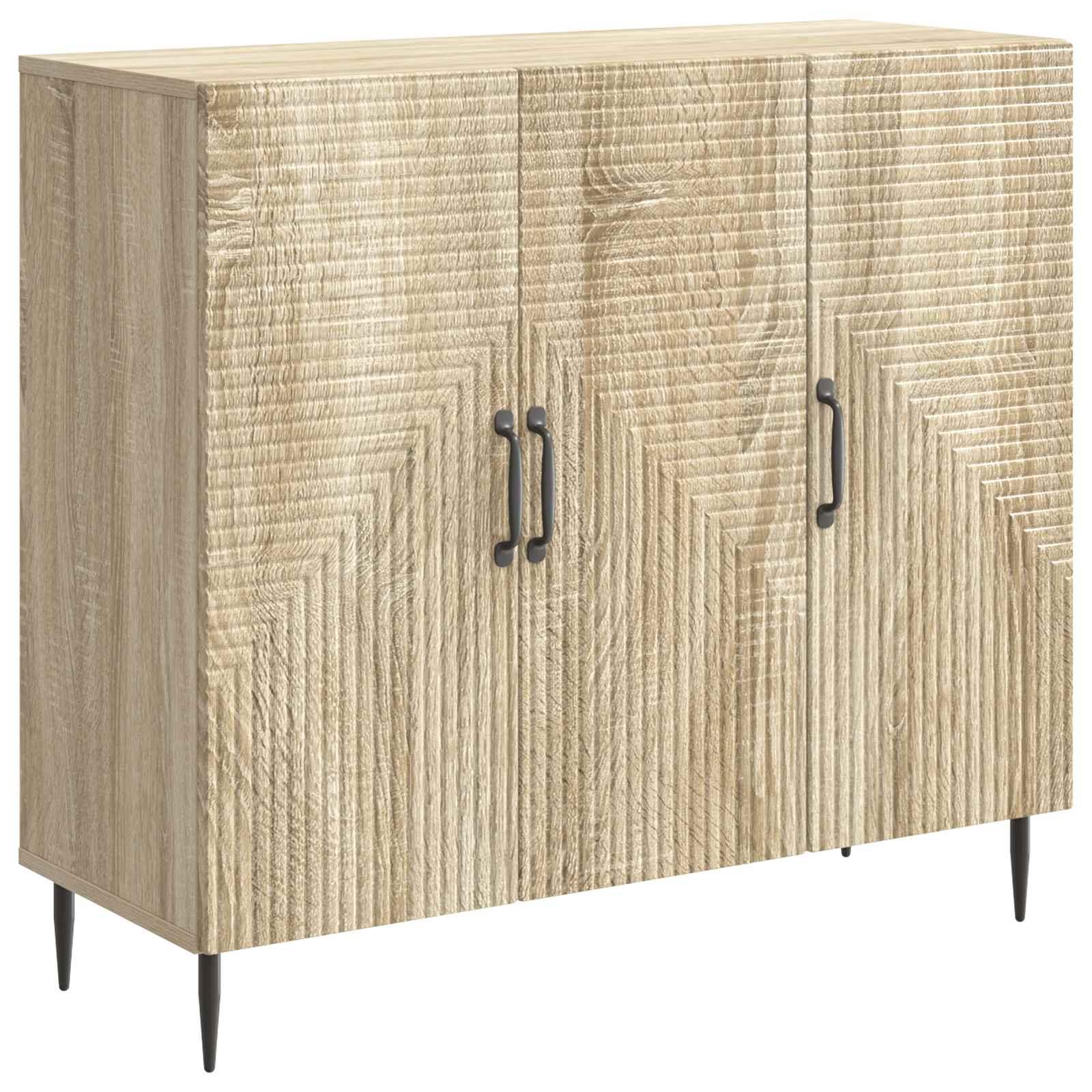 Sidebord Sonoma-eg 89 x 34,5 x 80 cm Konstrueret træ billede