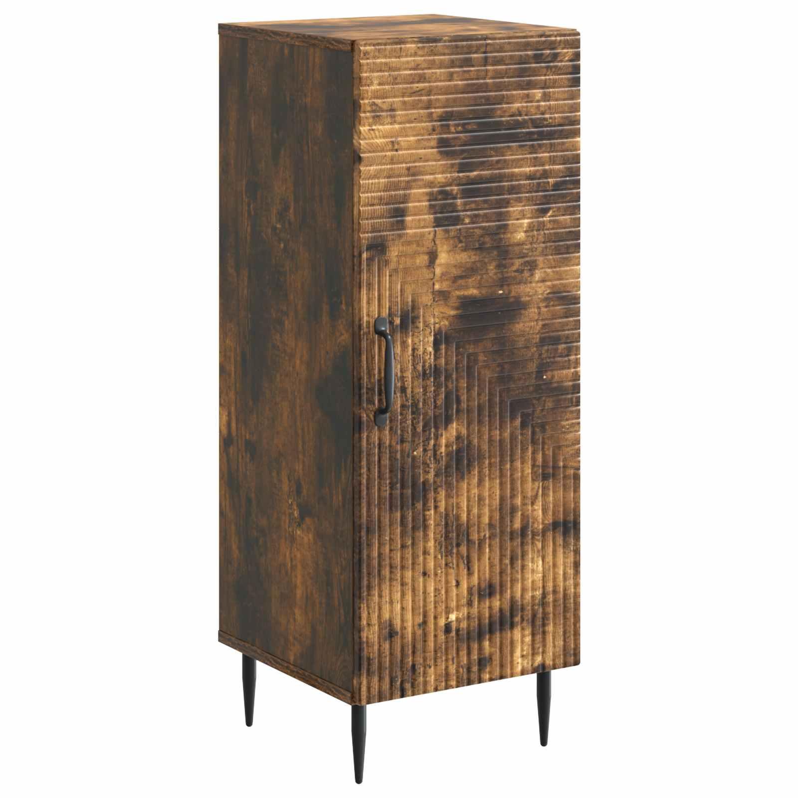Sidebord Røget eg 33 x 34,5 x 89,5 cm Konstrueret træ billede