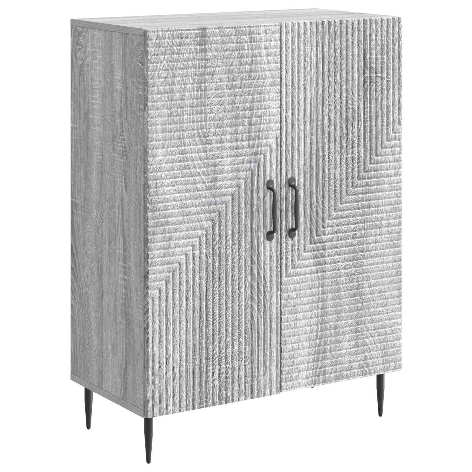 Sidebord Grå sonoma-eg 66 x 34,5 x 89,5 cm Konstrueret træ billede