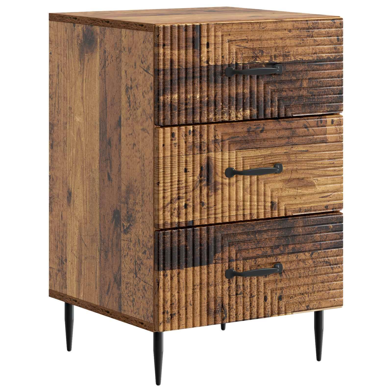 Natskab Gammelt træ 43 x 41 x 66,5 cm Konstrueret træ billede