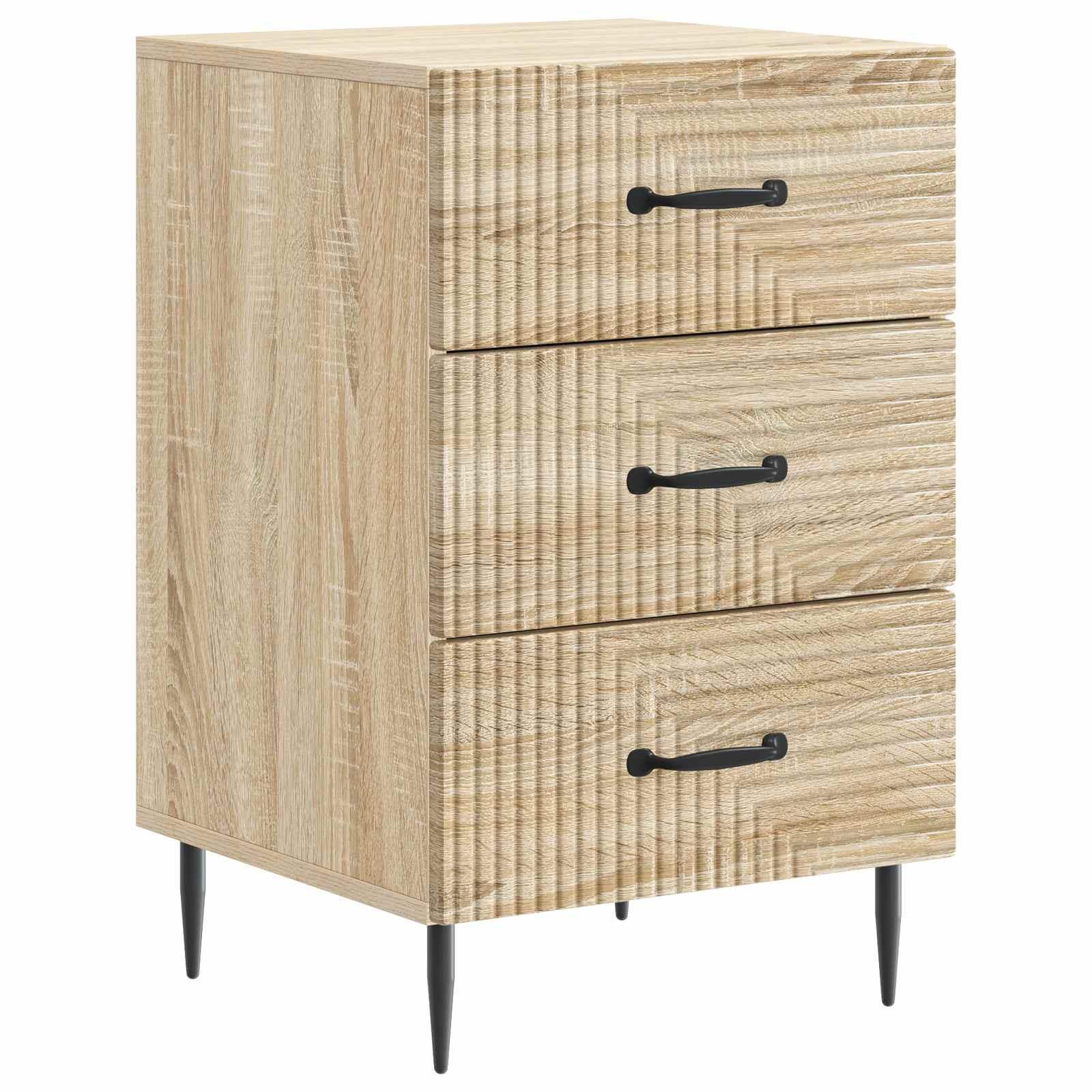 Natskab med skuffe Sonoma-eg 43 x 41 x 66,5 cm Konstrueret træ billede