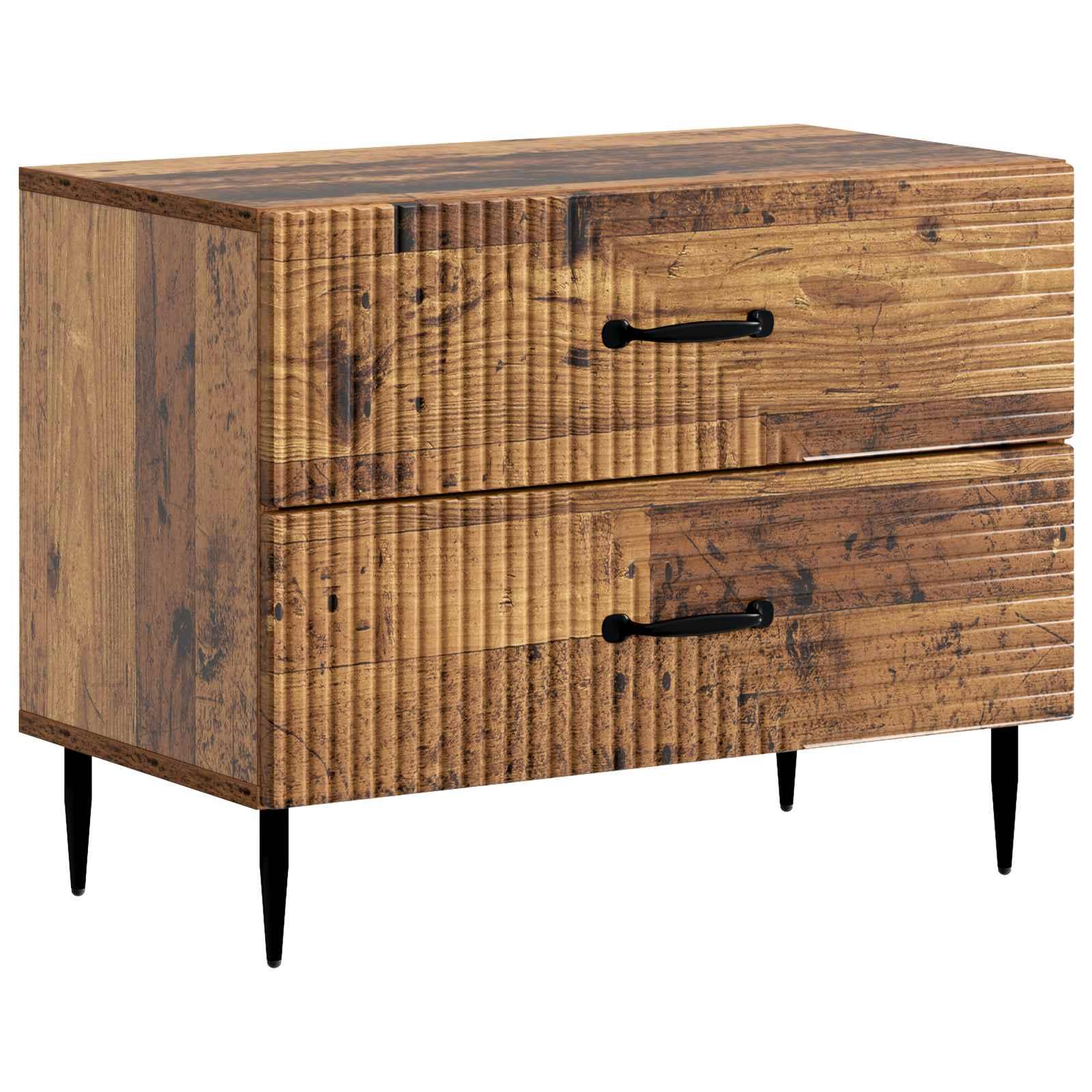 Natskab Gammelt træ 62 x 34,5 x 47,5 cm Konstrueret træ billede