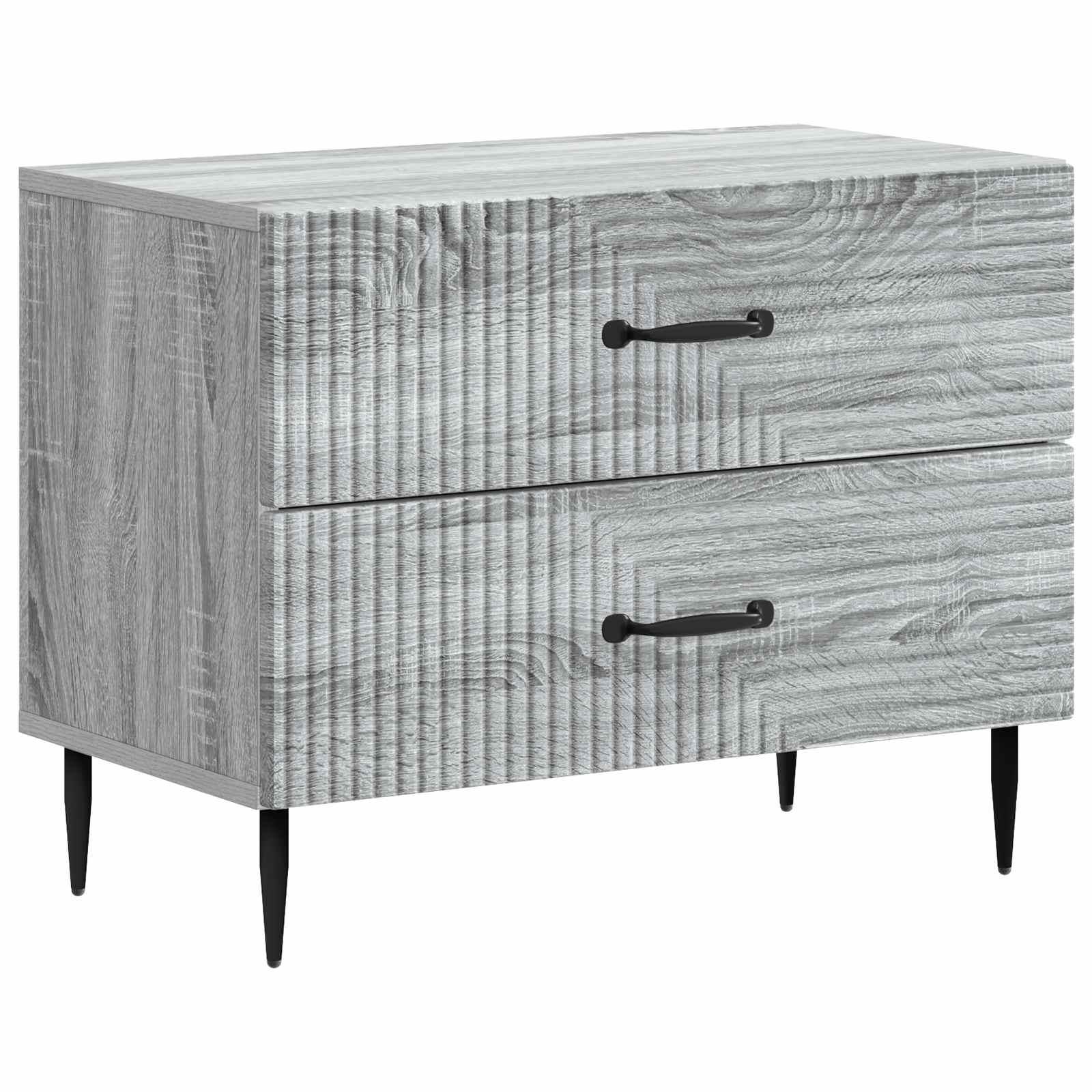 Natskab Grå sonoma-eg 62 x 34,5 x 47,5 cm Konstrueret træ billede