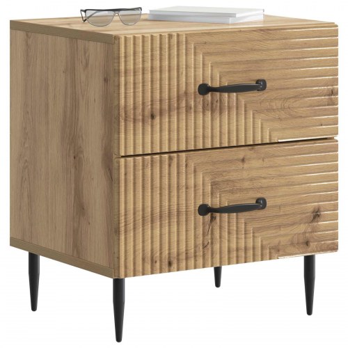 Natskab 2 stk Artisan-eg 43 x 34,5 x 47,5 cm Konstrueret træ