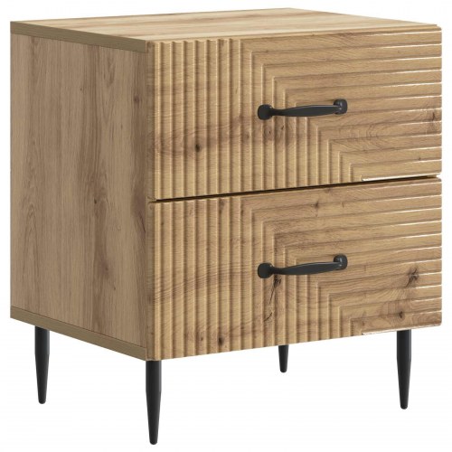 Natskab 2 stk Artisan-eg 43 x 34,5 x 47,5 cm Konstrueret træ