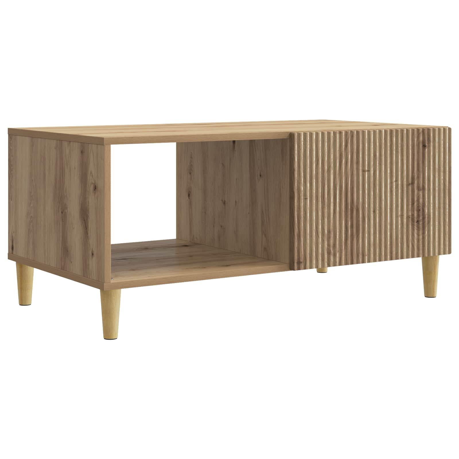 Sofabord Artisan-eg 90 x 50 x 40 cm Konstrueret træ billede