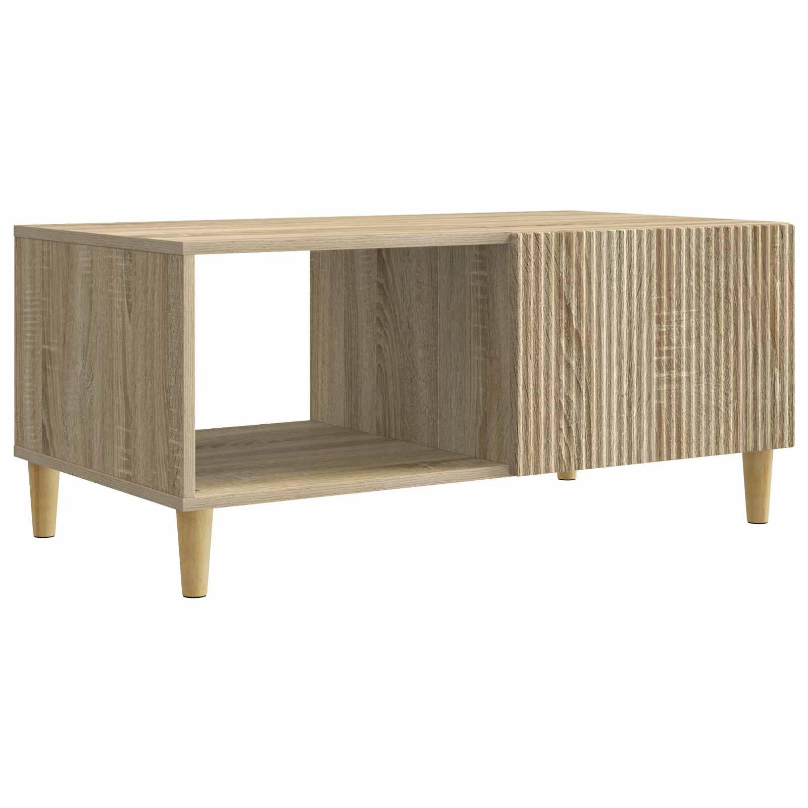 Sofabord Sonoma-eg 90 x 50 x 40 cm Konstrueret træ billede
