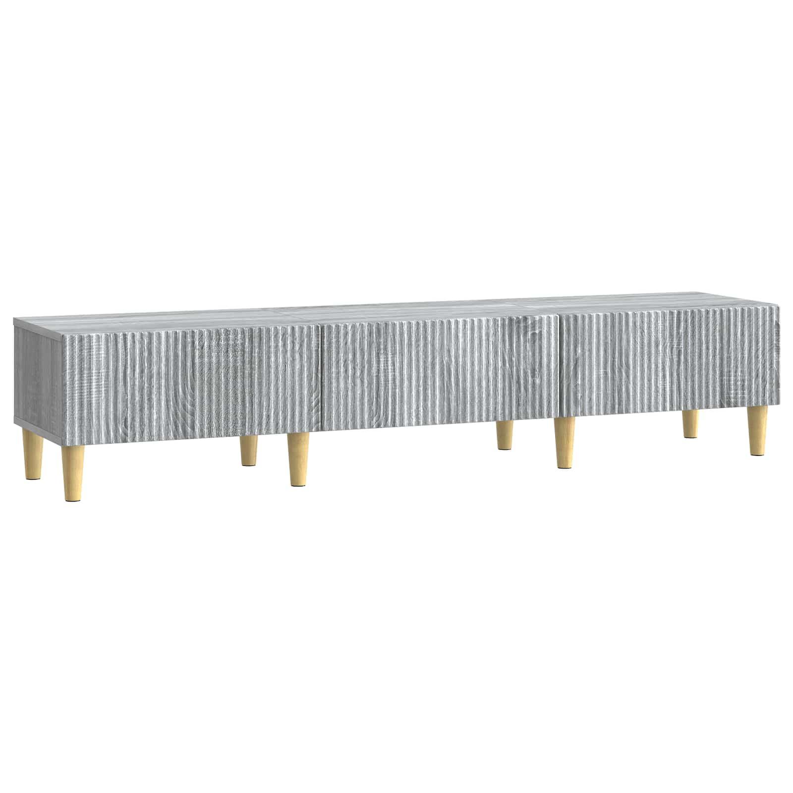 TV-skab Grå sonoma-eg 147 x 34,5 x 30 cm Konstrueret træ billede