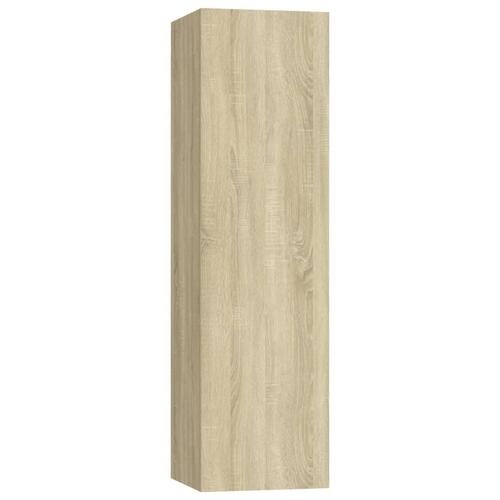 Tv-borde 4 stk. 30,5x30x110 cm konstrueret træ sonoma-eg