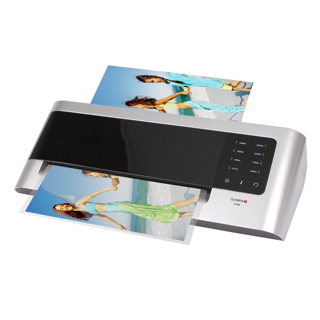 OLYMPIA A 3048 laminator - kold/pose, 33 cm, sort/sølv