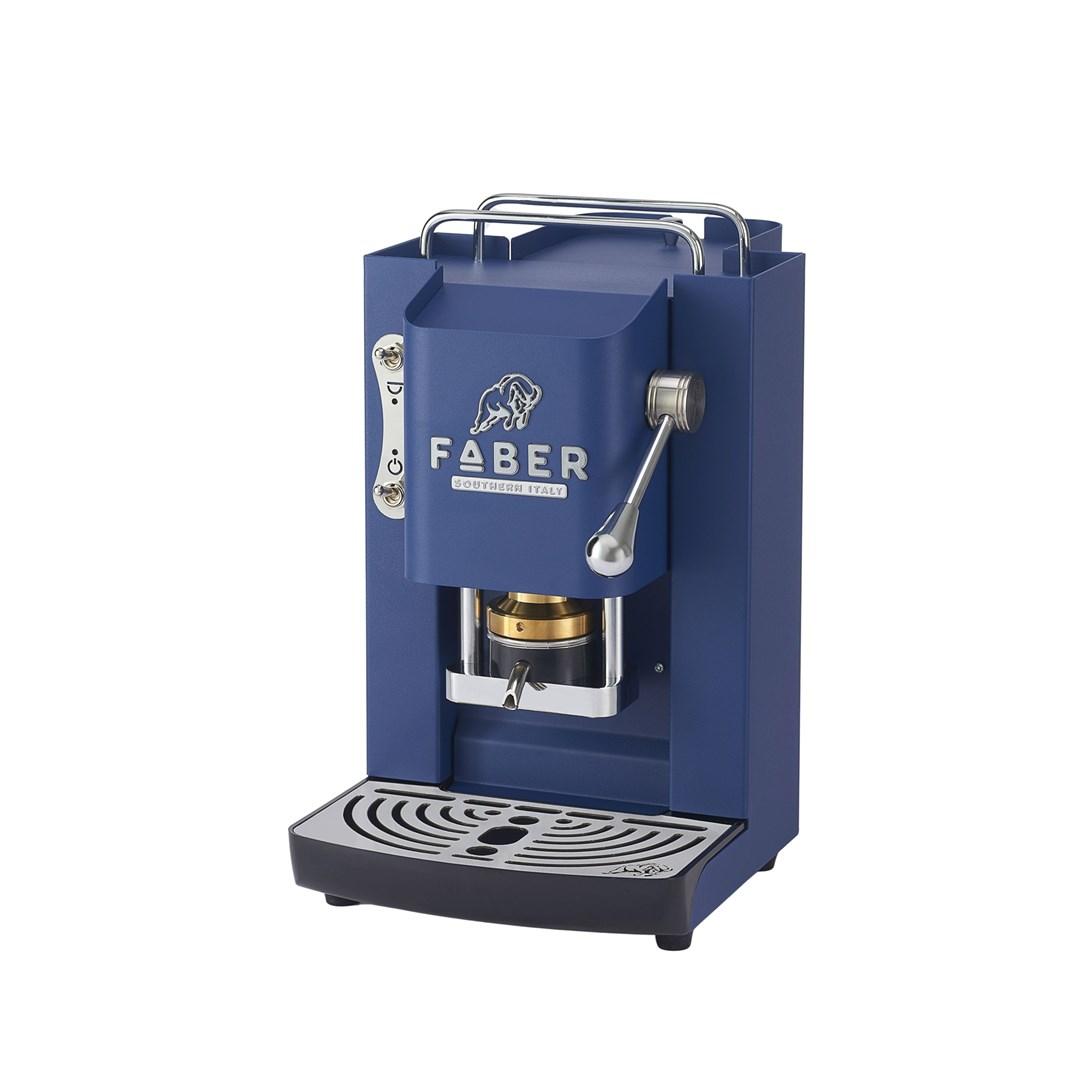 FABER Pro Deluxe espressomaskine – Navy Blue Chrom billede