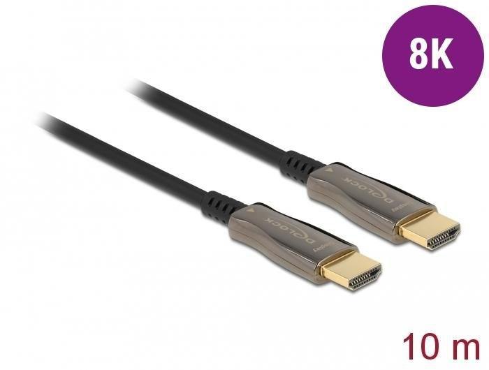 DELOCK aktivt optisk HDMI-kabel 8K 60 Hz - 10 m billede