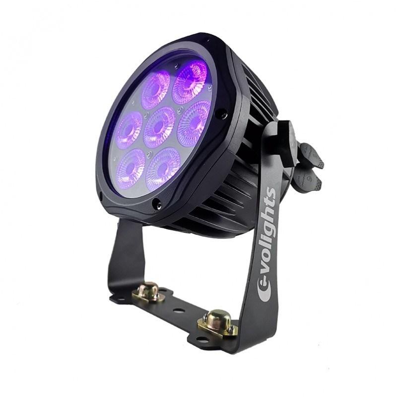 EVOLIGHTS GLACIER 7 LED PAR 7x10W RGBWA-U – studielys billede