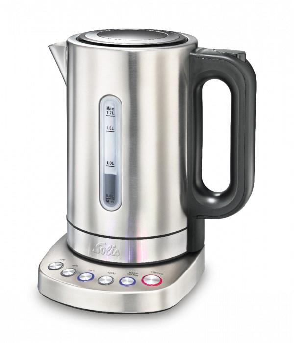 Solis Vario Temp elkedel - 1,7 l, 2.200 W, rustfrit stål billede