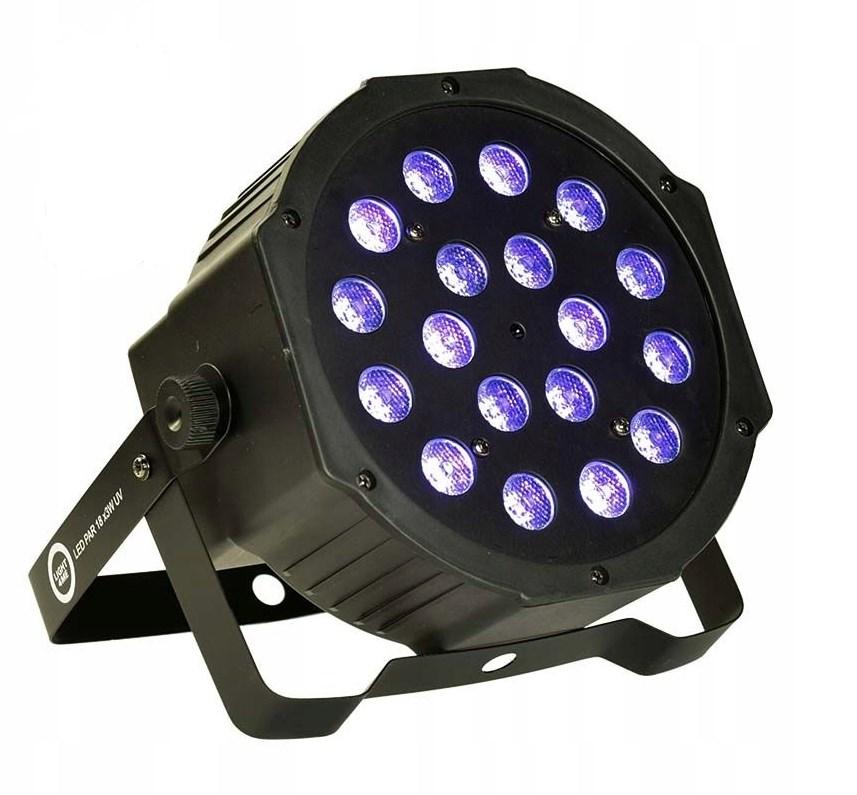 Light4Me LED PAR 18x3W UV – ultraviolet par-spot til studiebelysning billede