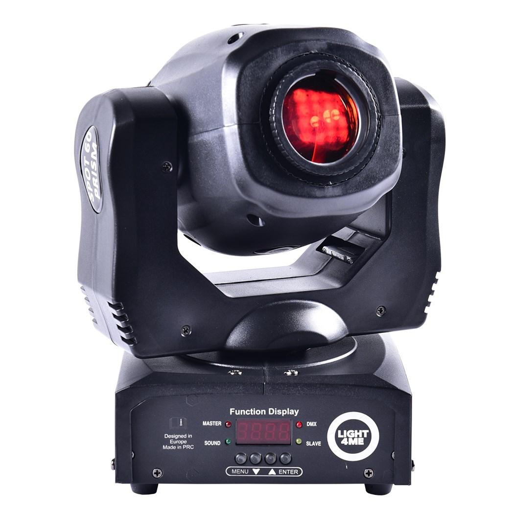 Light4Me Mini Spot 60 Prism - LED moving head i sort billede
