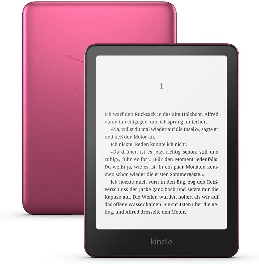 Amazon Kindle Paperwhite Signature Edition 7" e-bogslæser - 32 GB, Wi‑Fi, sort/rosa