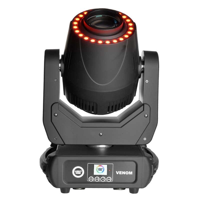 Light4Me Venom Spot Ring 200W LED moving head - scenelys billede