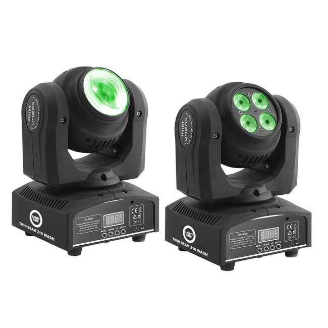 Light4Me Twin Beam 210 Wash – mini moving head (L) billede