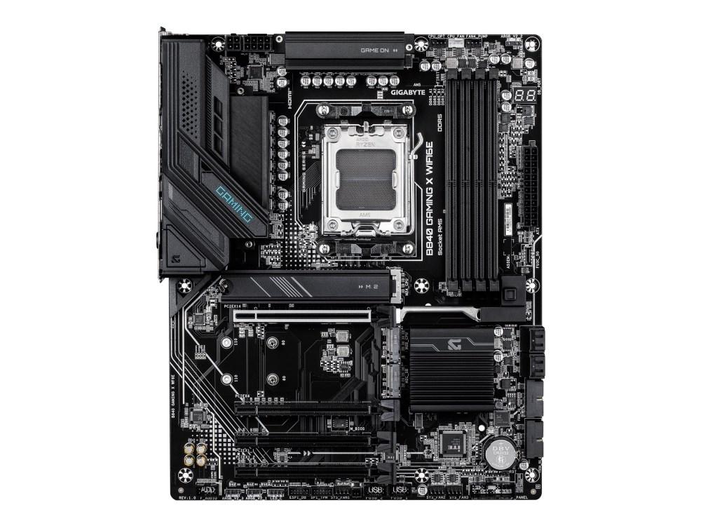 Gigabyte B840 Gaming X WiFi 6E bundkort - AMD AM5, DDR5 op til 7.600 MHz (OC), 2x PCIe 4.0 + 1x PCIe 3.0 M.2, 2,5 GbE, USB 3.2 Gen 2