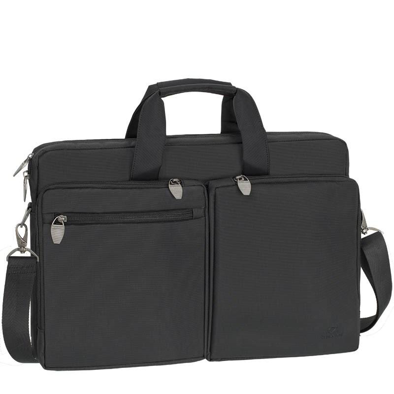 RivaCase 8550 computertaske 17,3" sort - laptoptaske med skulderrem og bærehåndtag