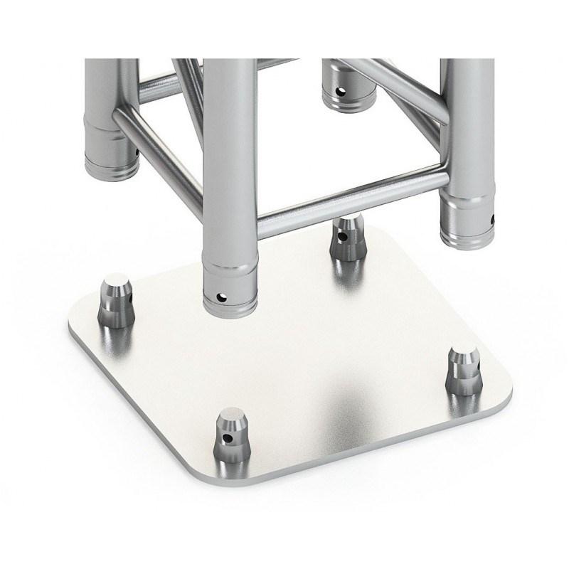 Alu bundplade til truss 290 – 31 × 31 cm, sølv billede