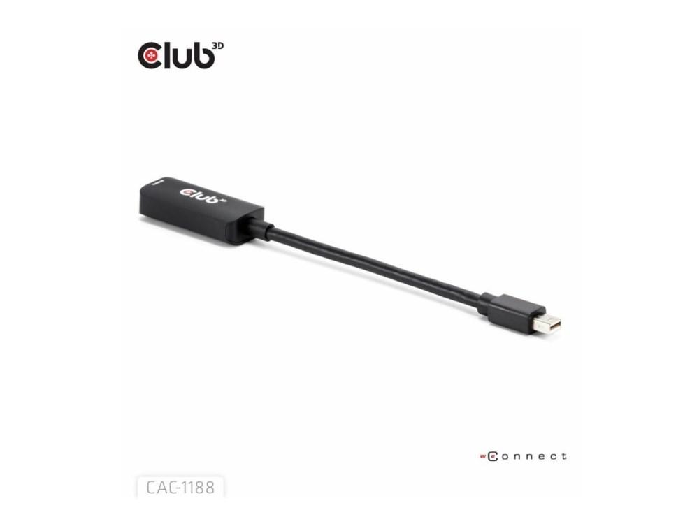 Club 3D Mini DisplayPort 1.4 til HDMI 8K 60 Hz adapter (han/kvinde)