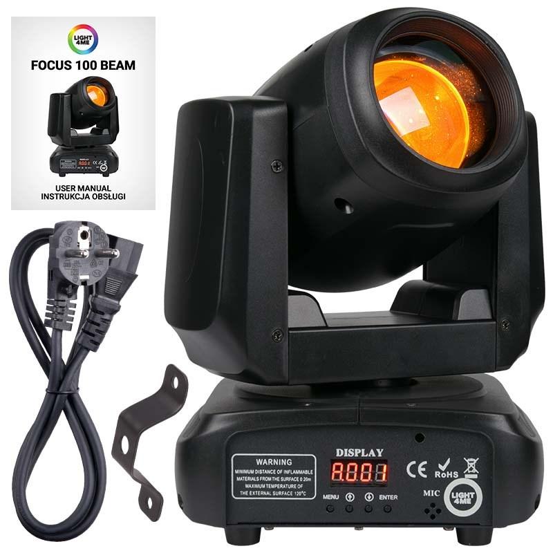 Light4Me Focus 100 Beam – LED moving head scenelys billede