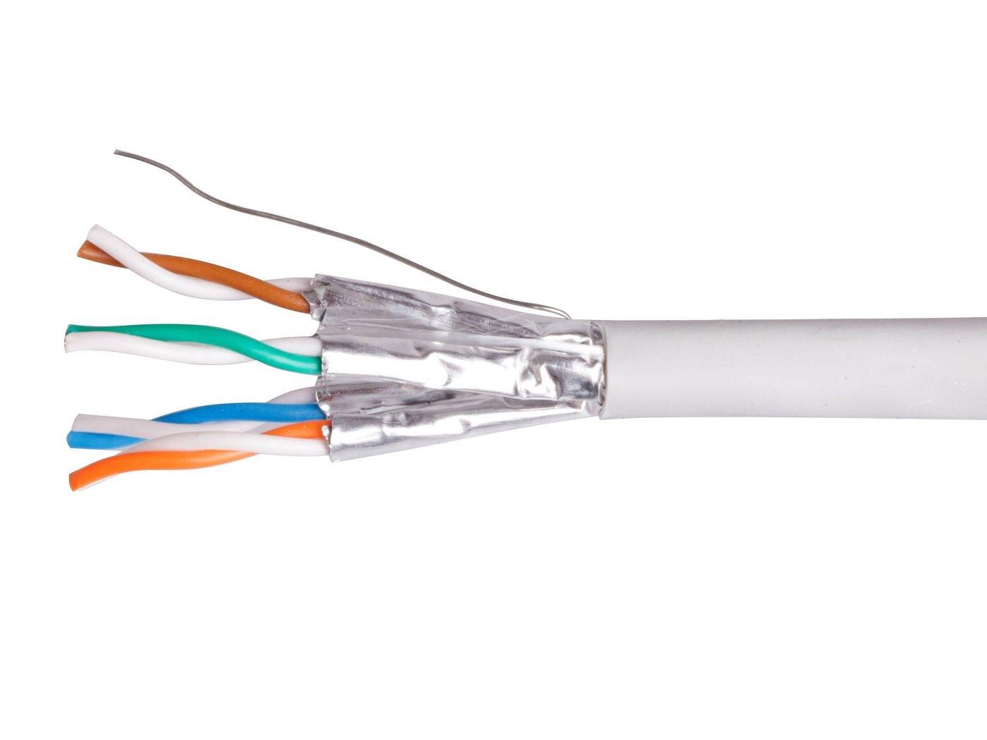 EQUIP installationskabel Cat6 CCA U/UTP - 100 m, grå, LSZH billede